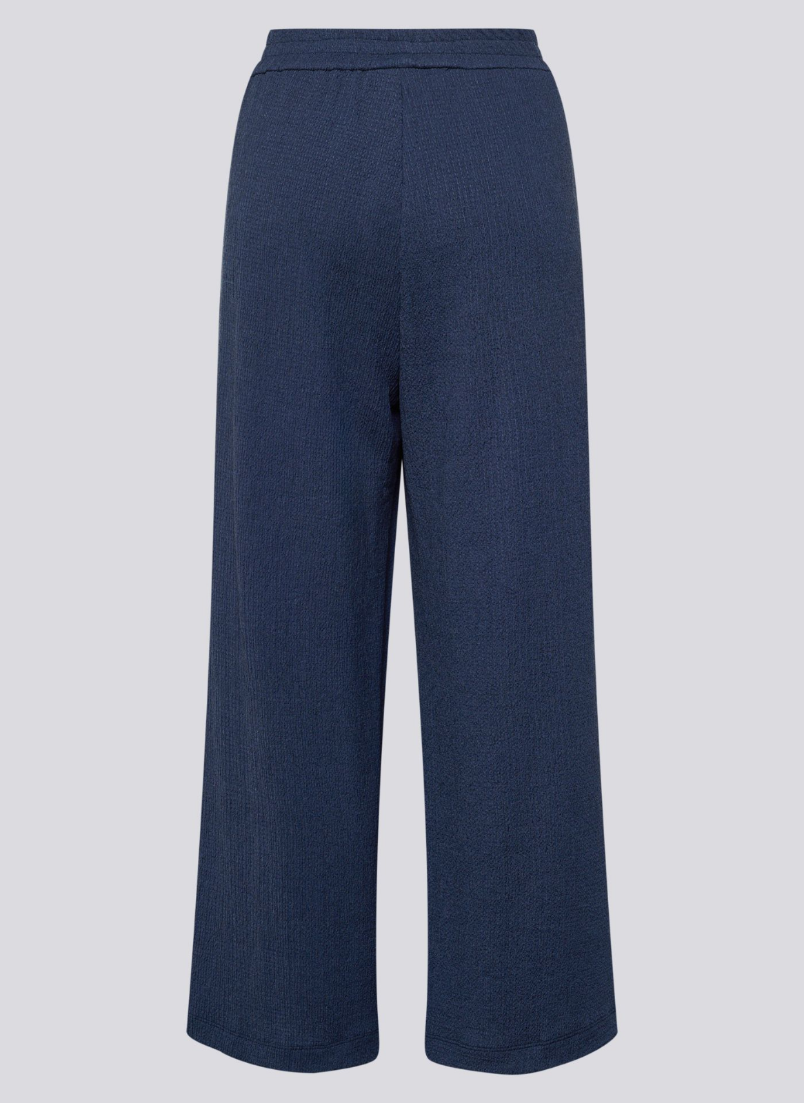 CALÇA AZUL MARINHO TIPO CREPE COM ELÁSTICO NA CINTURA - RABE