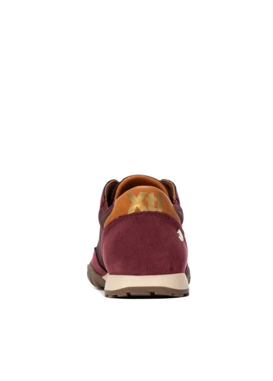 TÉNIS BORDEAUX COM EFEITO CAMURÇA LIGHR FLEXI - XTI SHOES