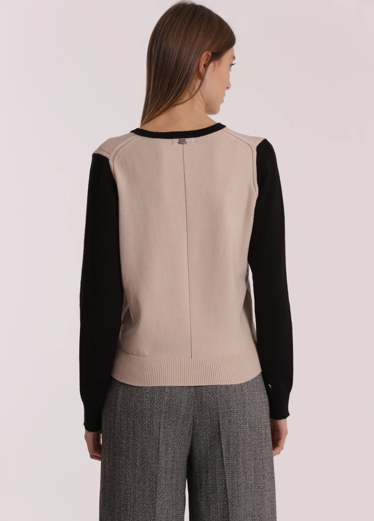 CAMISOLA DE MALHA BICOLOR - MIMI MUA