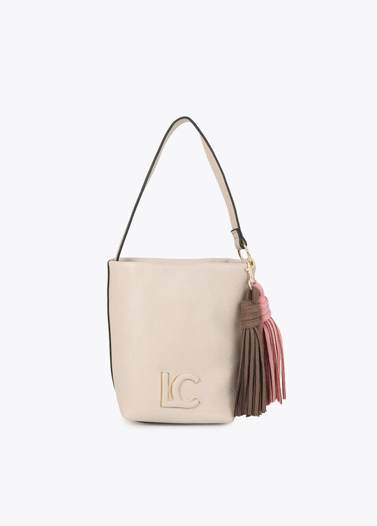 MALA BANDOLERA ECOPELE LC COM PORMENOR DE FRANJAS - LOLA CASADEMUNT