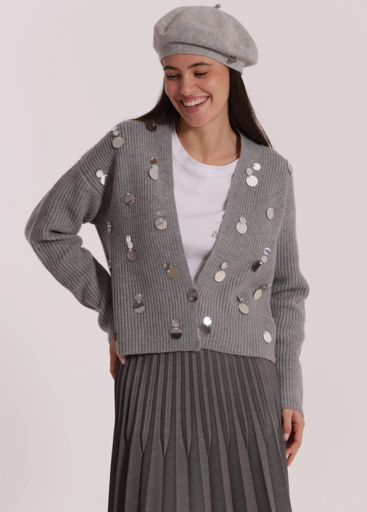 CARDIGAN COM STRASS - MIMI MUA