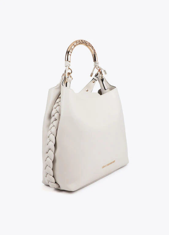 MALA SHOPPER ICÓNICA 1981 COM ALÇA METÁLICA PERSONALIZADA - LOLA CASADEMUNT