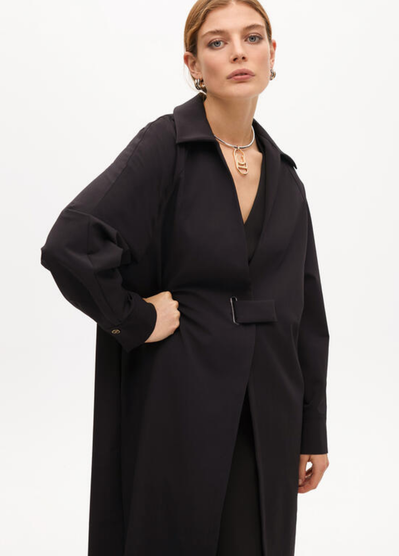 GABARDINE PRETA LONGA - LOLA CASADEMUNT