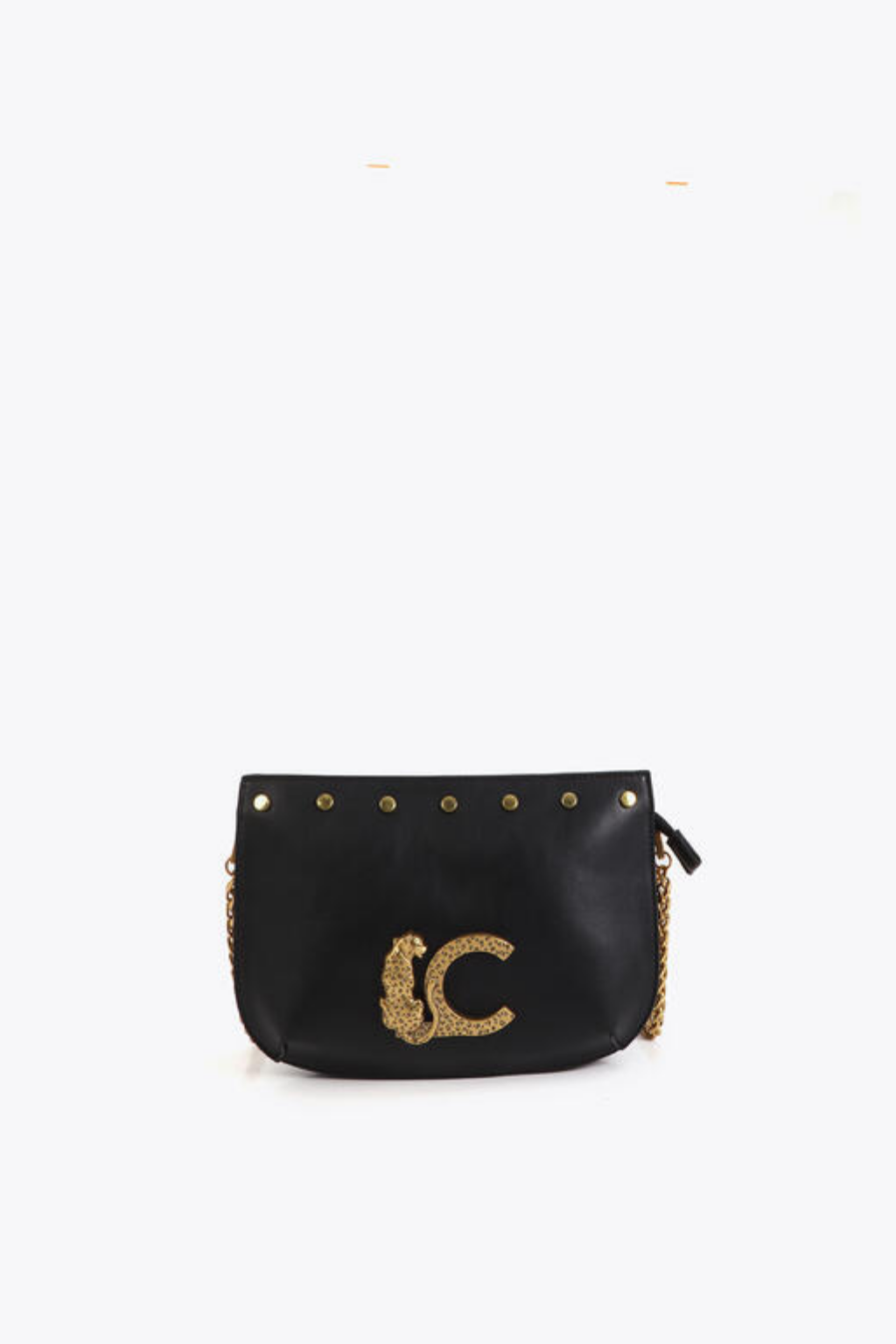 BOLSA TIRACOLO PRETA COM TACHAS - LOLA CASADEMUNT