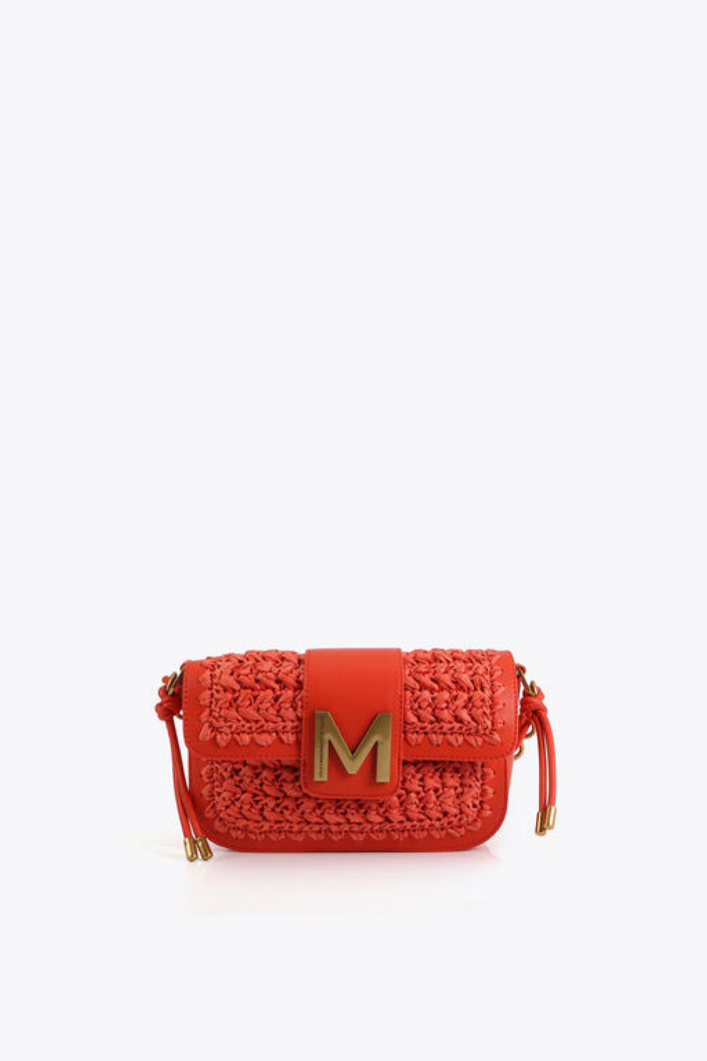 MALA TIRACOLO COM DETALHE ENTRAÇADO E FECHO M - LOLA CASADEMUNT BY MAITE