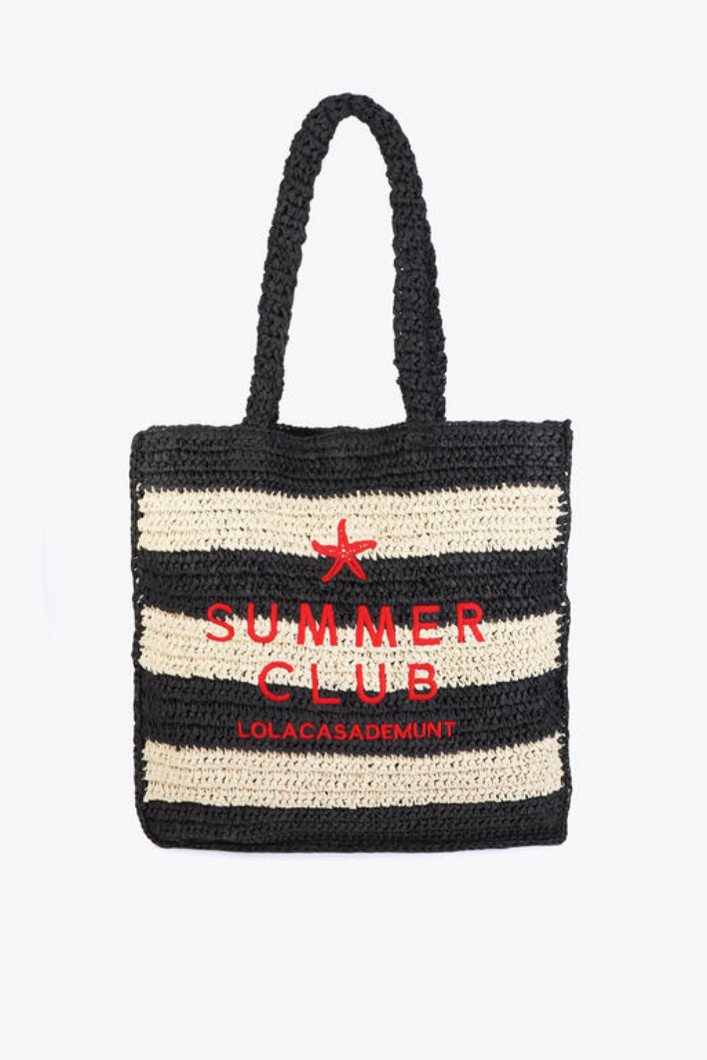 SACO DE PRAIA RÁFIA ÀS RISCAS SUMMER CLUB - LOLA CASADEMUNT