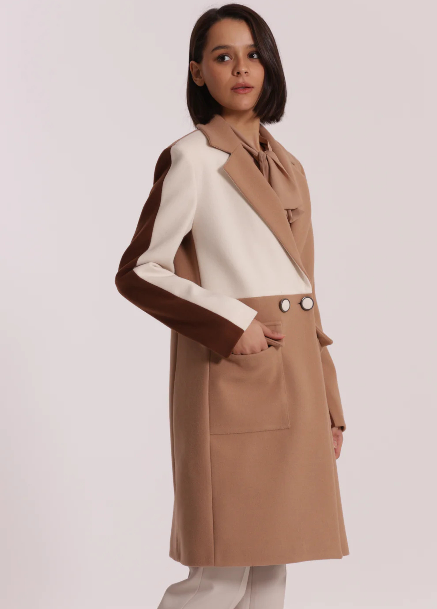 SOBRETUDO TRICOLOR - MIMI MUA