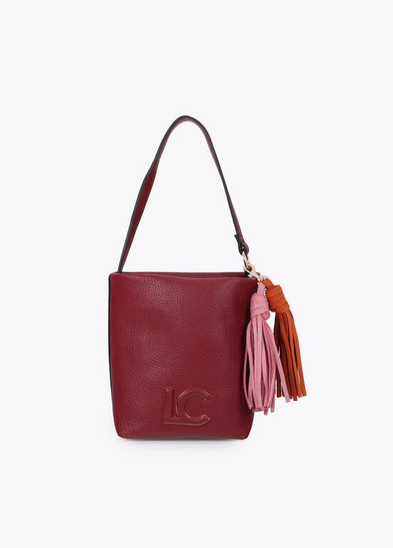 MALA BANDOLERA ECOPELE LC COM PORMENOR DE FRANJAS - LOLA CASADEMUNT