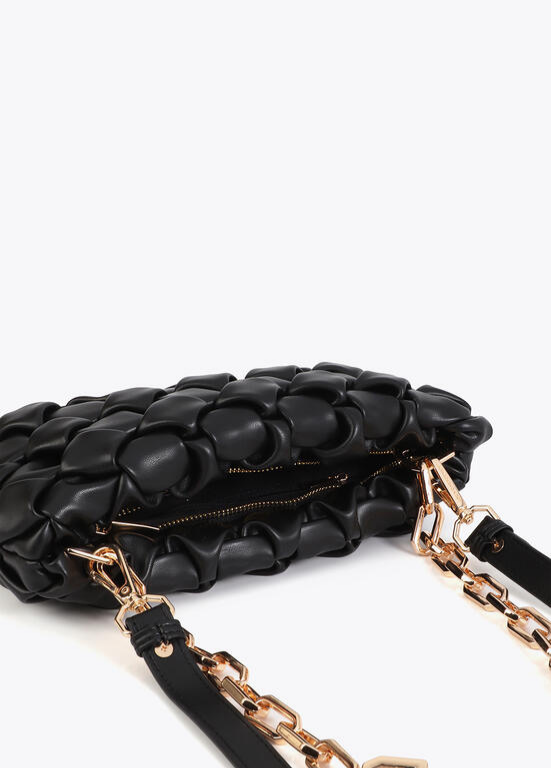 MALA ENTRANÇADA COM ALÇA DE CORRENTE - LOLA CASADEMUNT