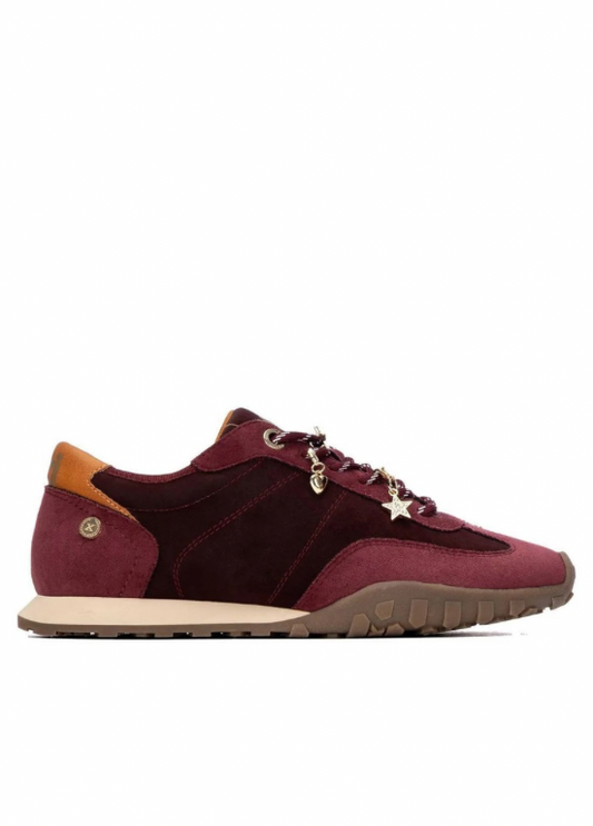 TÉNIS BORDEAUX COM EFEITO CAMURÇA LIGHR FLEXI - XTI SHOES