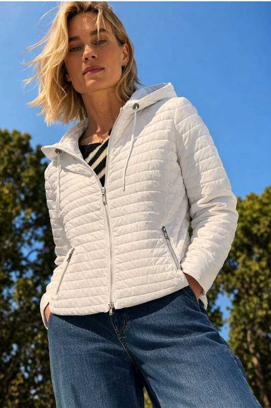 PARKA MEIA ESTAÇÃO BRANCA - BARBARA LEBEK