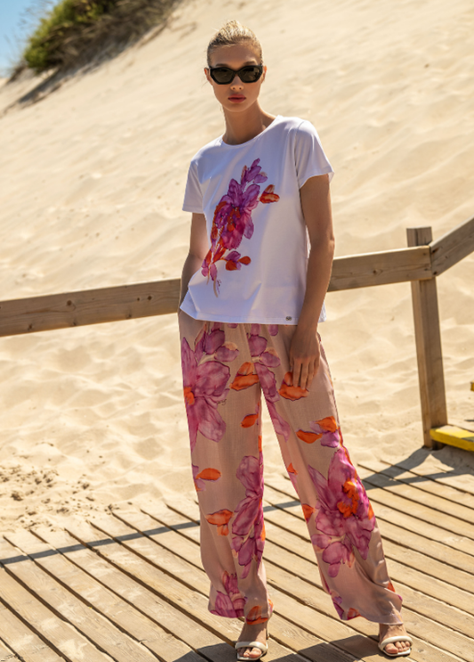 CALÇAS ESTAMPADO FLORAL - SCUSI