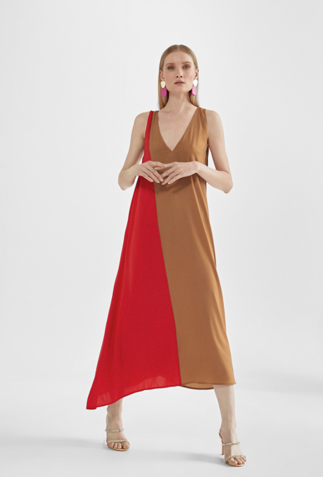 VESTIDO MIDI BICOLOR - LOLA CASADEMUNT