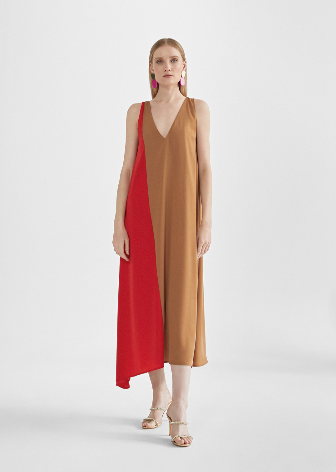 VESTIDO MIDI BICOLOR - LOLA CASADEMUNT