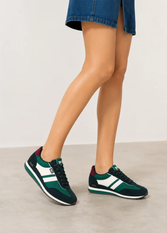TÉNIS DESPORTIVOS VERDES COM CONTRASTES - XTI SHOES