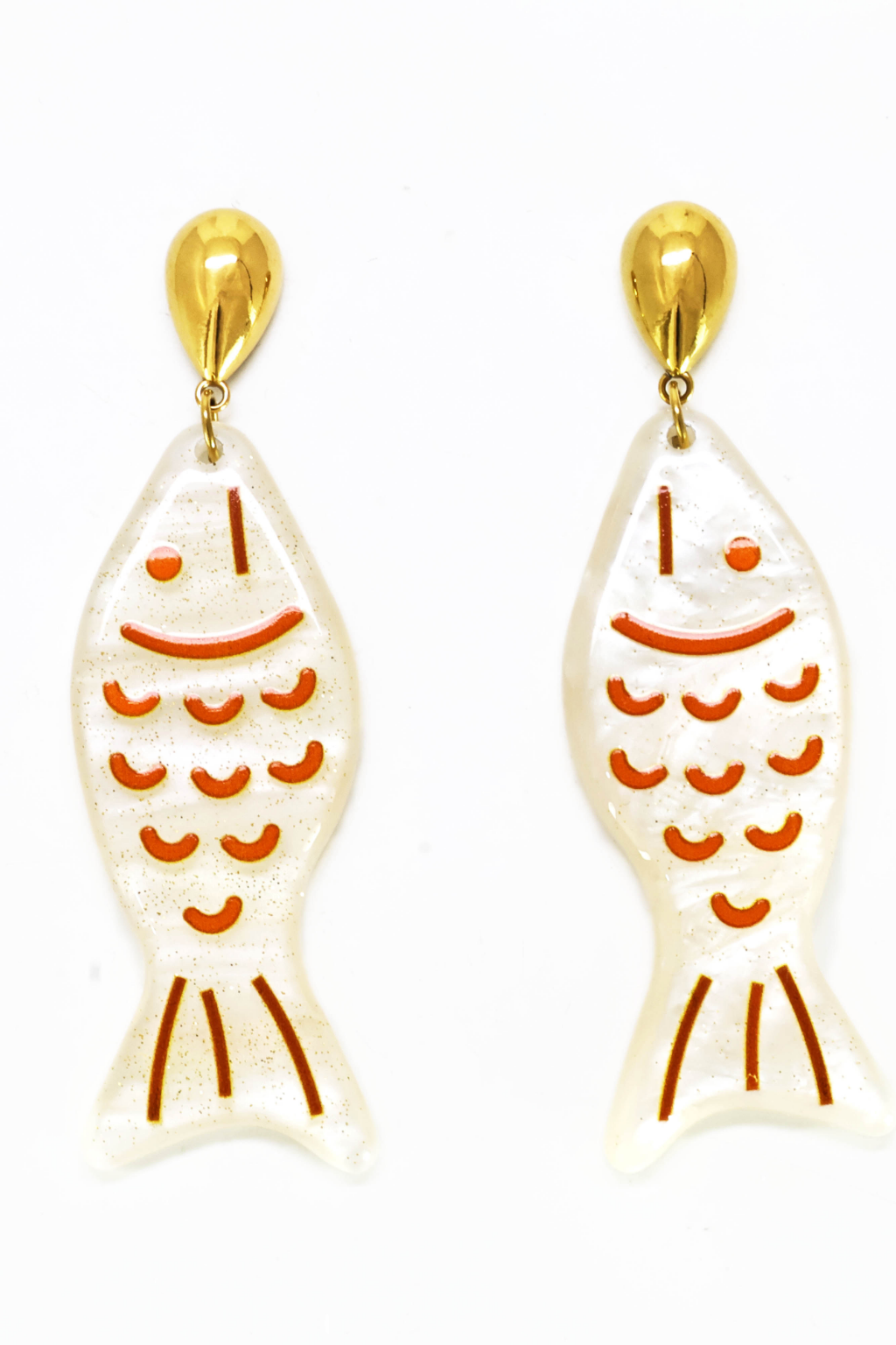 BRINCOS PENDENTES PEIXE - ALIBY