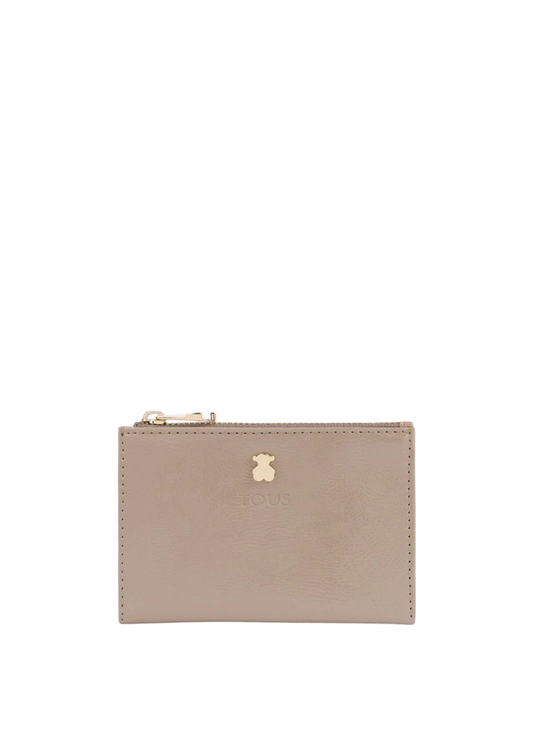 CARTEIRA EFEITO VINIL TAUPE - TOUS