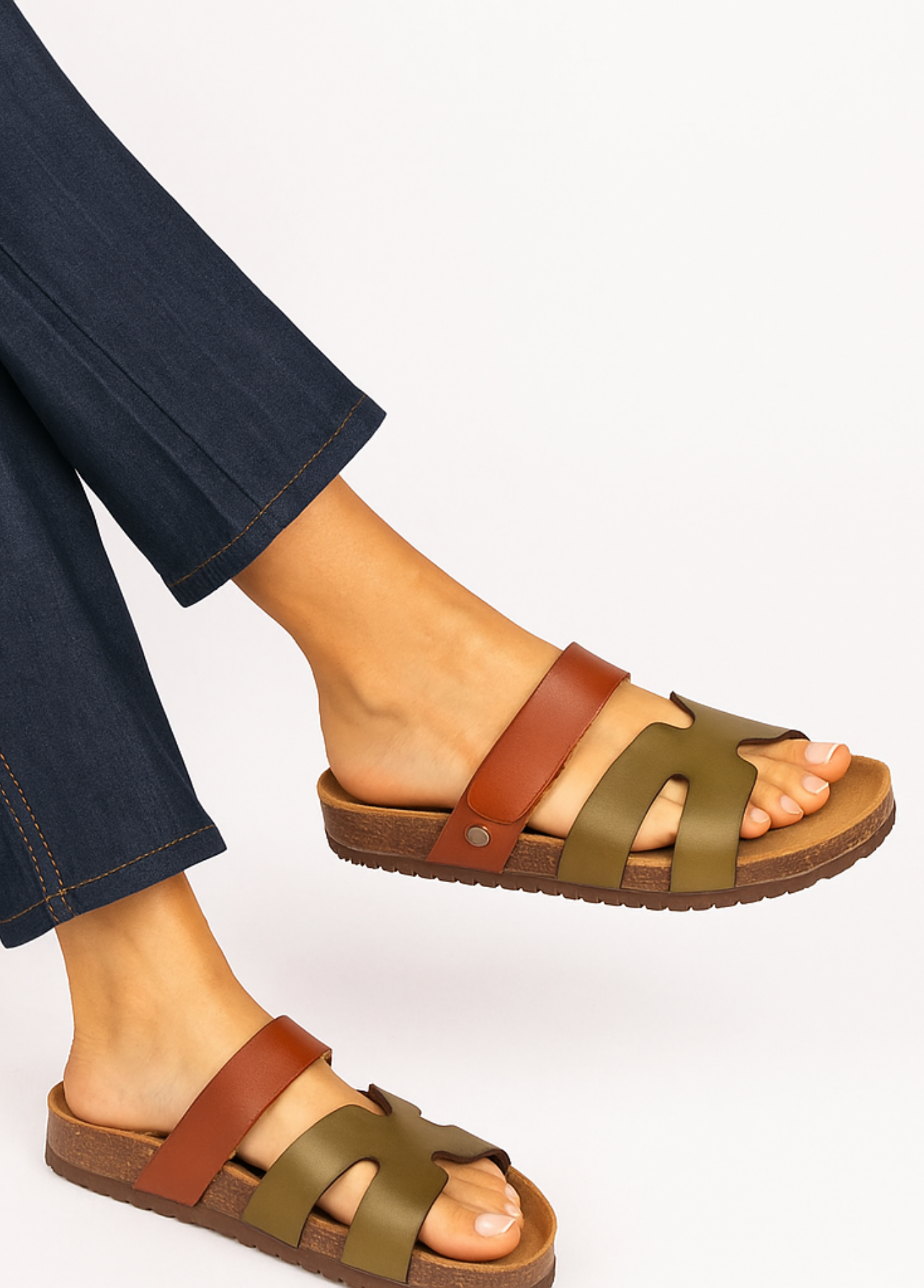 CHINELOS PLANTA ORGÂNICA DE CONFORTO E VELCROS - XTI