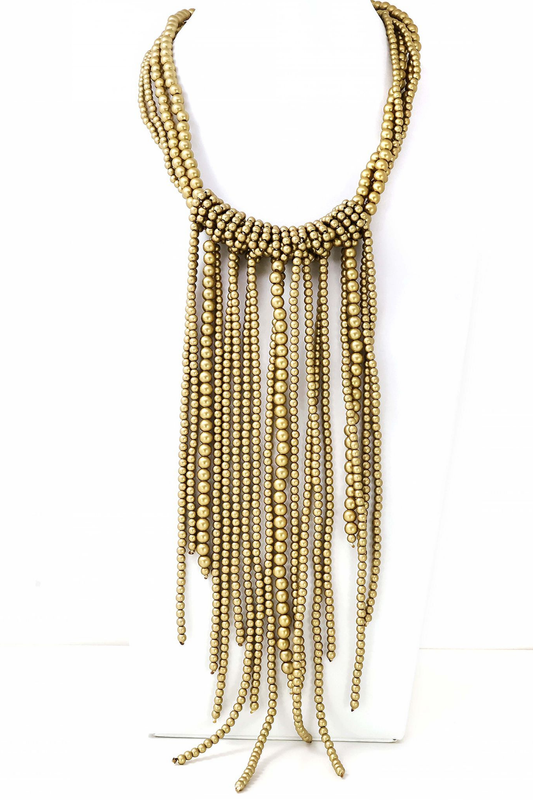 COLAR  ÉTNICO DOURADO - ALIBY