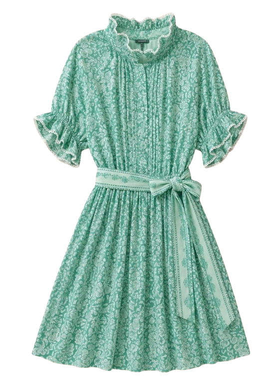 VESTIDO CURTO FLORIDO - ALIBY