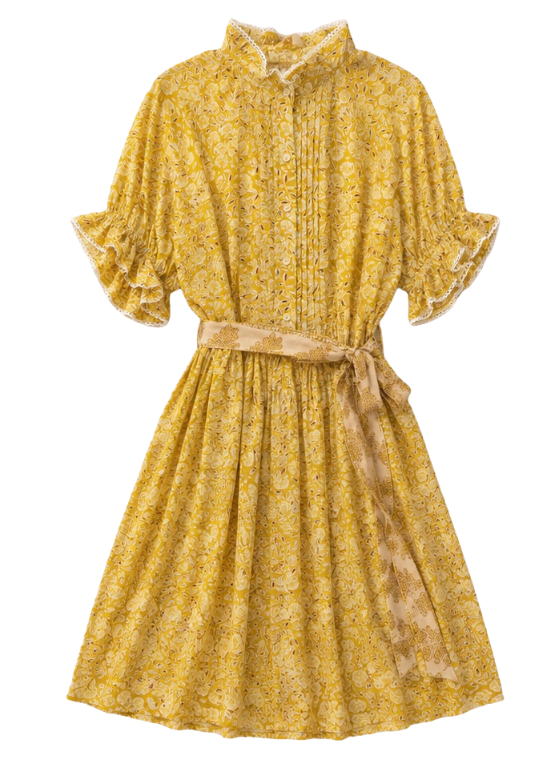 VESTIDO CURTO FLORIDO - ALIBY