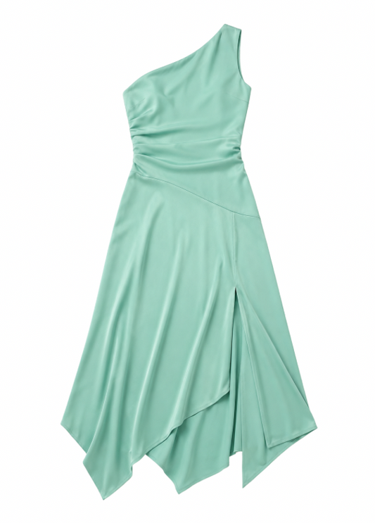 VESTIDO MIDI DE CORTE FLUIDO - ALIBY