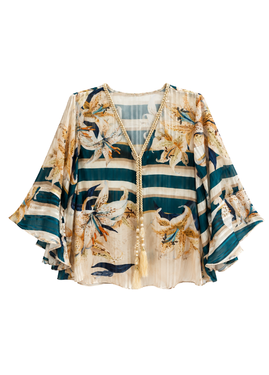 BLUSA COM ESTAMPADO FLORAL - ALIBY