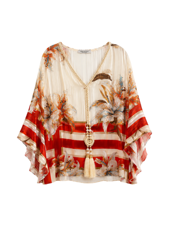 BLUSA COM ESTAMPADO FLORAL - ALIBY