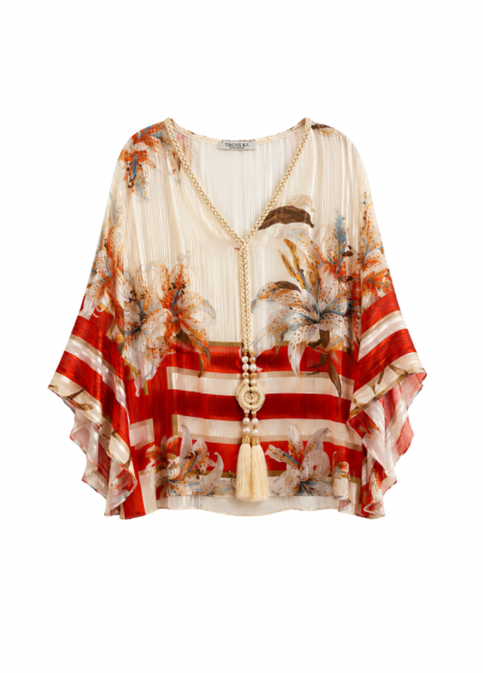 BLUSA COM ESTAMPADO FLORAL - ALIBY