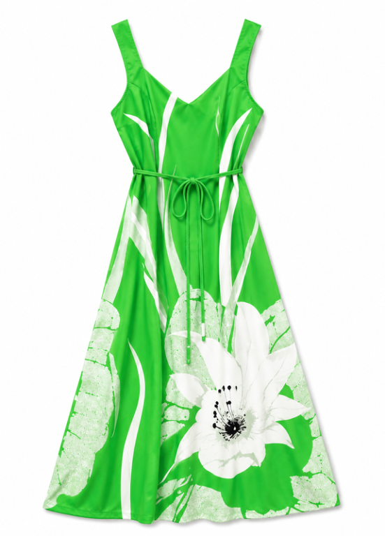 VESTIDO MAXI COM ESTAMPADO FLORAL - ALIBY