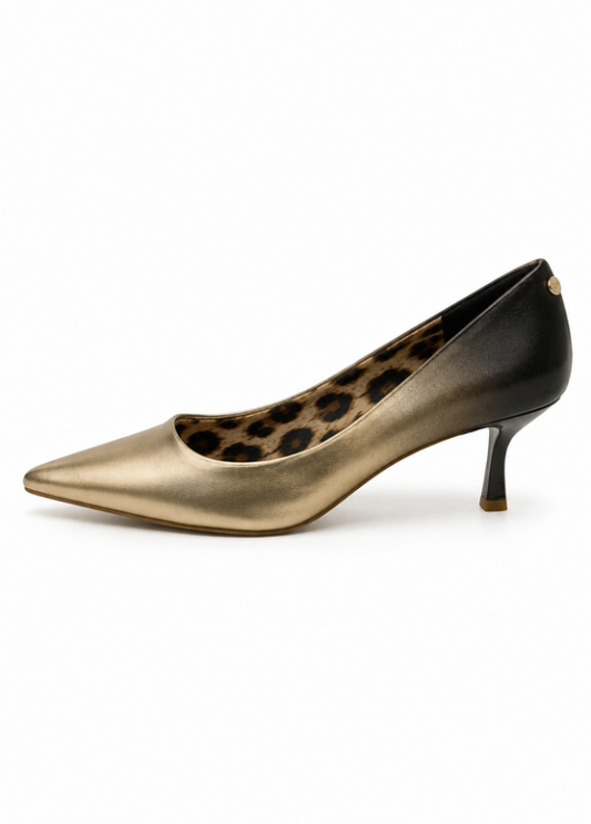 STILETTO DEGRADÊ DOURADO/PRETO - LOLA CASADEMUNT