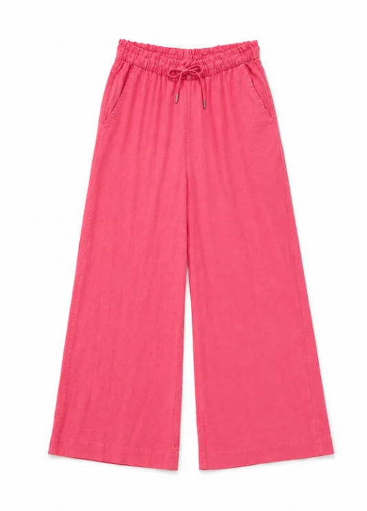 CALÇAS DE LINHO WIDE LEG - ALIBY