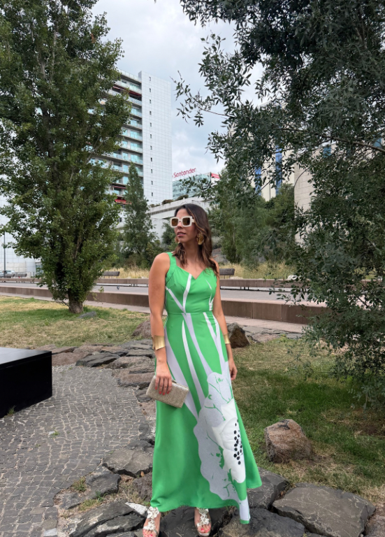 VESTIDO MAXI COM ESTAMPADO FLORAL - ALIBY