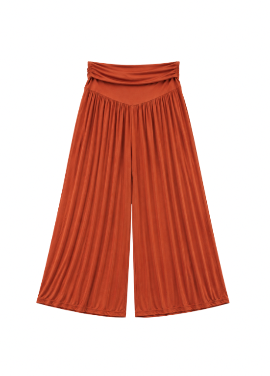 CALÇAS LARGAS COM CINTURA ELÁSTICA - ALIBY
