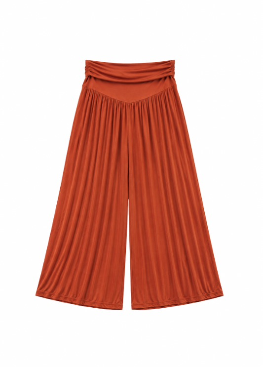 CALÇAS LARGAS COM CINTURA ELÁSTICA - ALIBY