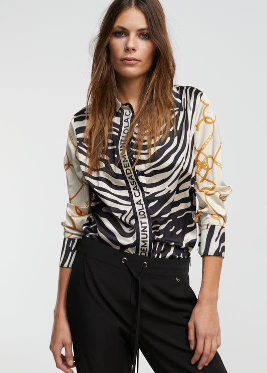 CAMISA ZEBRA E CORDAS - LOLA CASADEMUNT