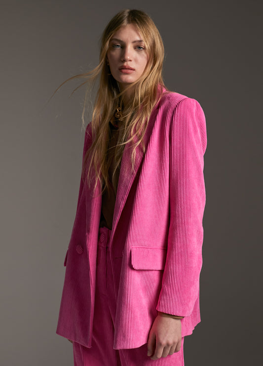 BLAZER BOMBAZINE ROSA - LOLA CASADEMUNT