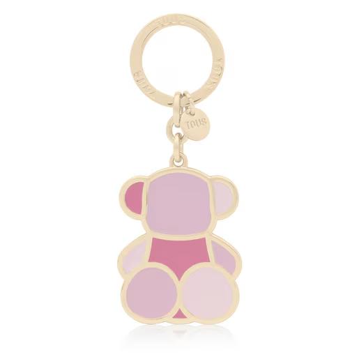 PORTA-CHAVES ROSA BEAR FACETED - TOUS