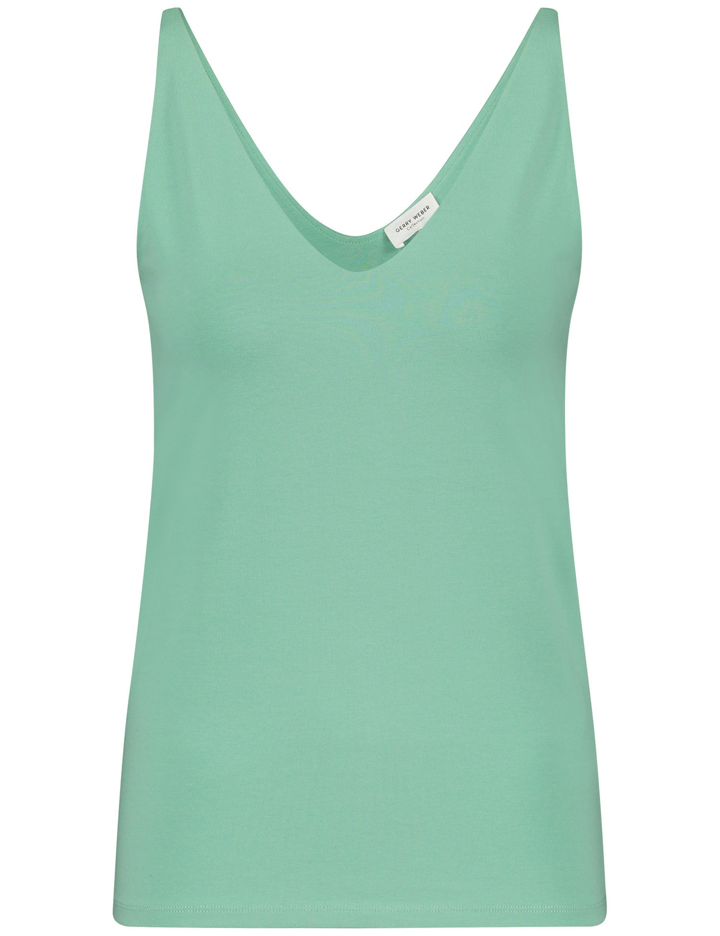 TOP BÁSICO EM ALGODÃO VERDE ÁGUA - GERRY WEBER