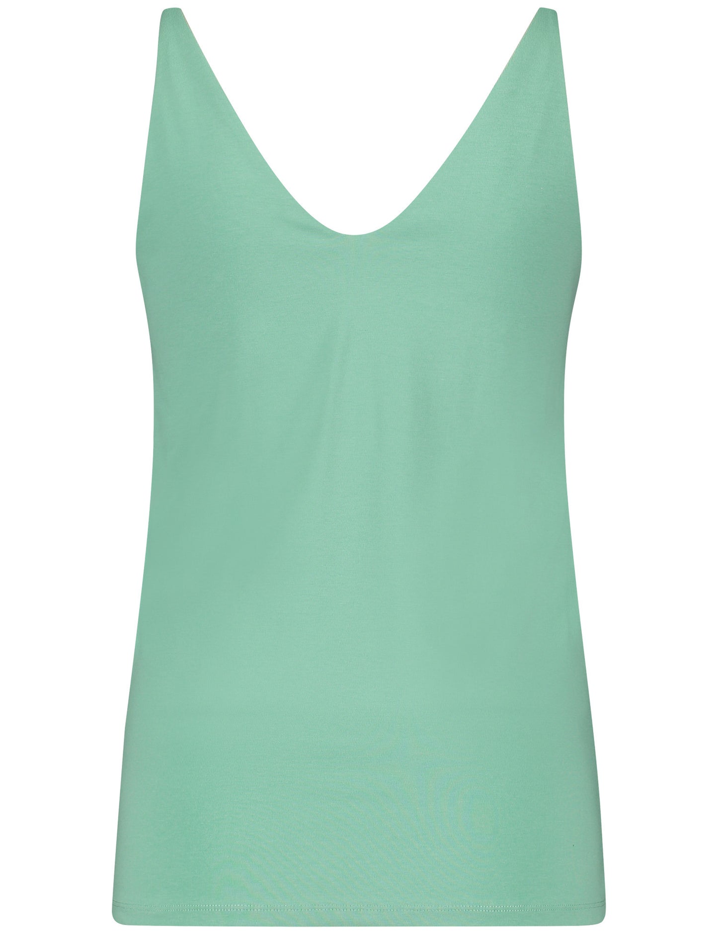 TOP BÁSICO EM ALGODÃO VERDE ÁGUA - GERRY WEBER