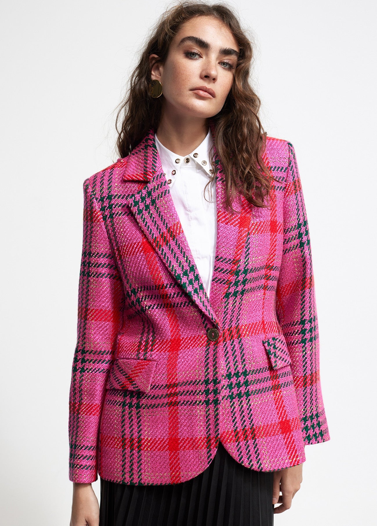 BLAZER AOS QUADRADOS TWEED - LOLA CASADEMUNT