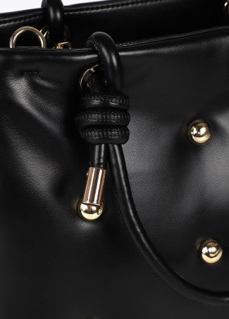 MALA ACOLCHOADA EFEITO PELE COM TACHAS - LOLA CASADEMUNT