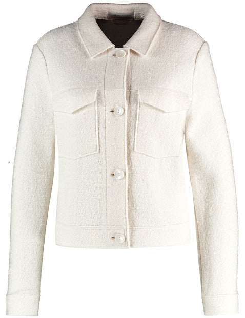 JAQUETA BLAZER BOXY COM ACABAMENTO BOUCLÉ - GERRY WEBER