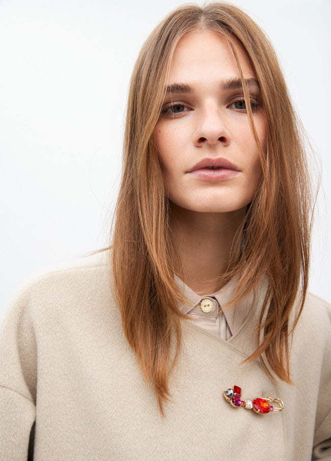 ALFINETE DE CRISTAIS COMBINADOS - LOLA CASADEMUNT