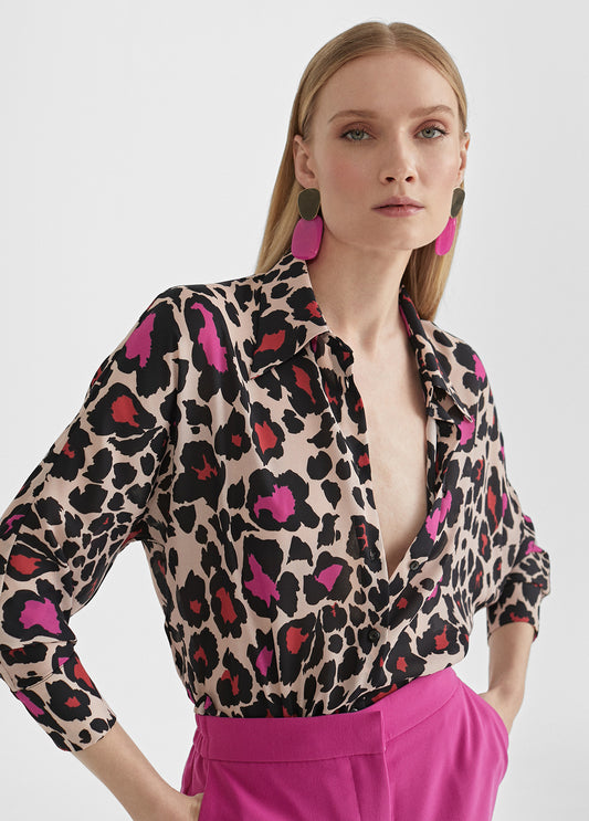 CAMISA COM ESTAMPADO ANIMAL PRINT - LOLA CASADEMUNT