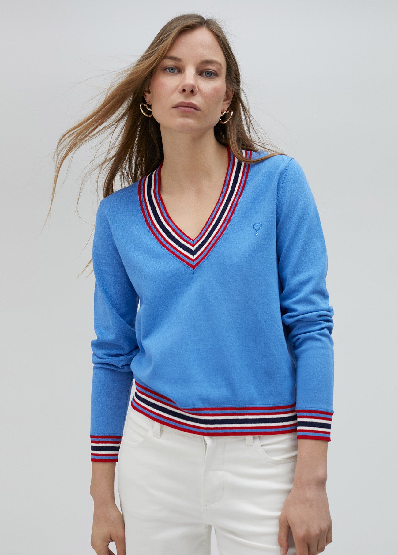 CAMISOLA COM PORMENOR COLORIDO - LOLA CASADEMUNT
