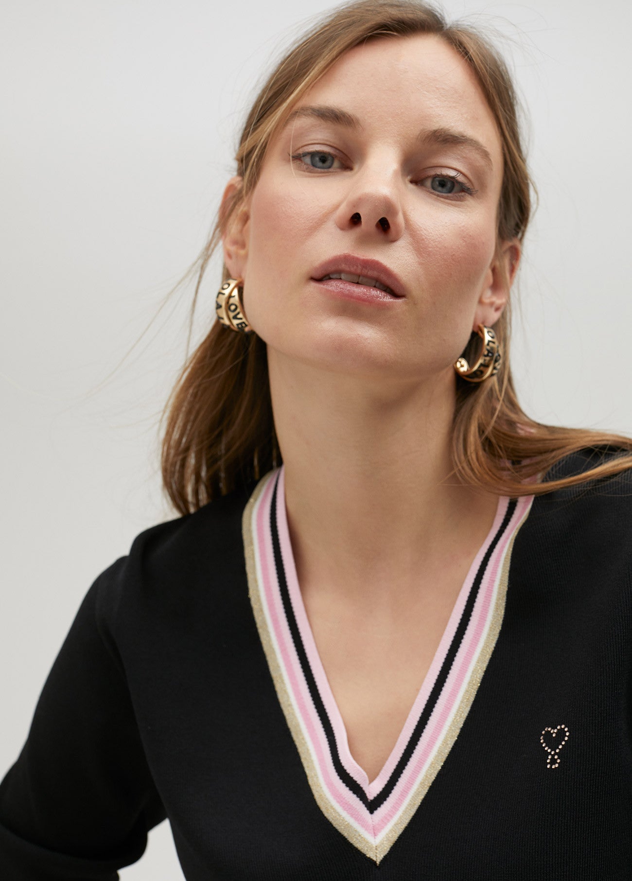 CAMISOLA COM PORMENOR COLORIDO - LOLA CASADEMUNT