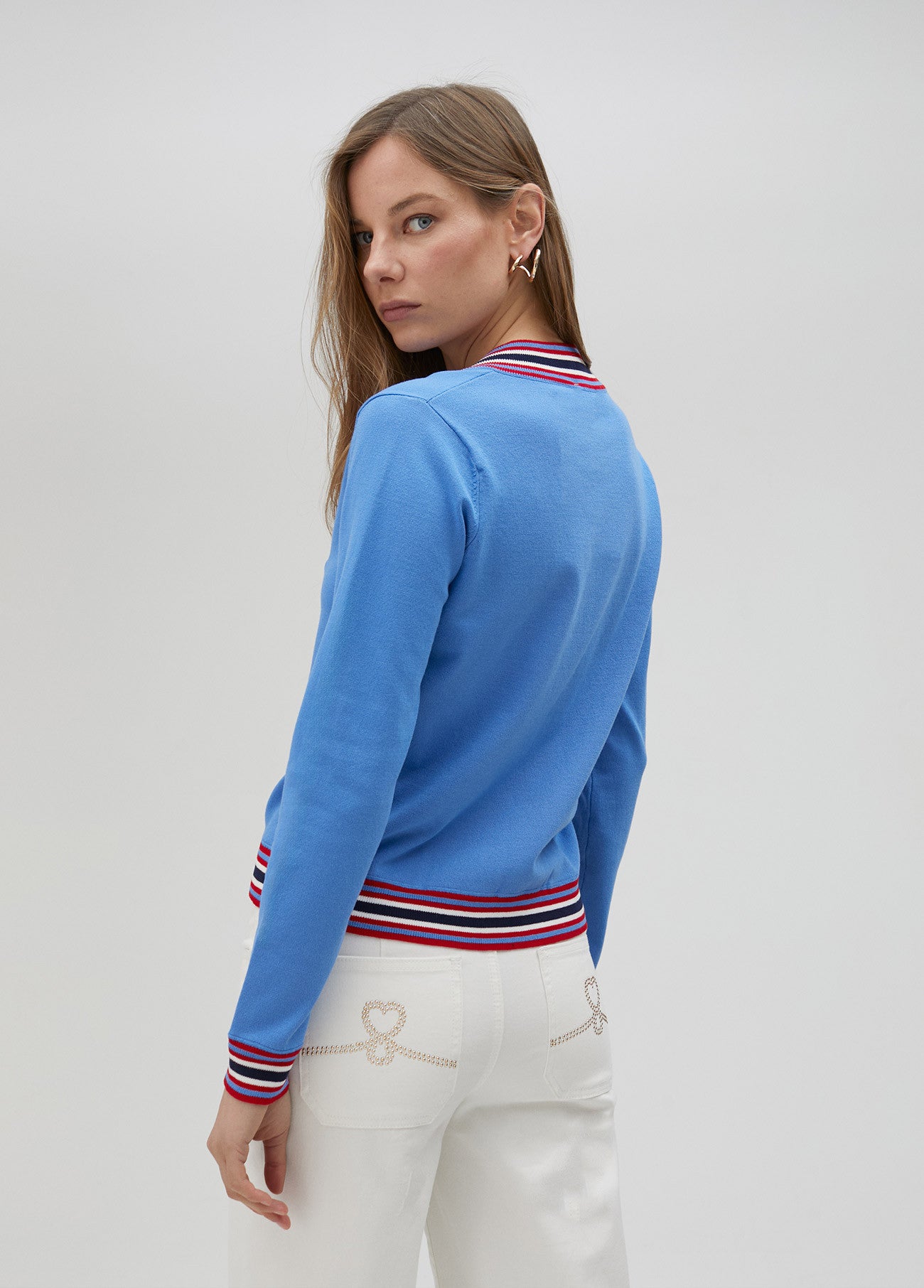 CAMISOLA COM PORMENOR COLORIDO - LOLA CASADEMUNT
