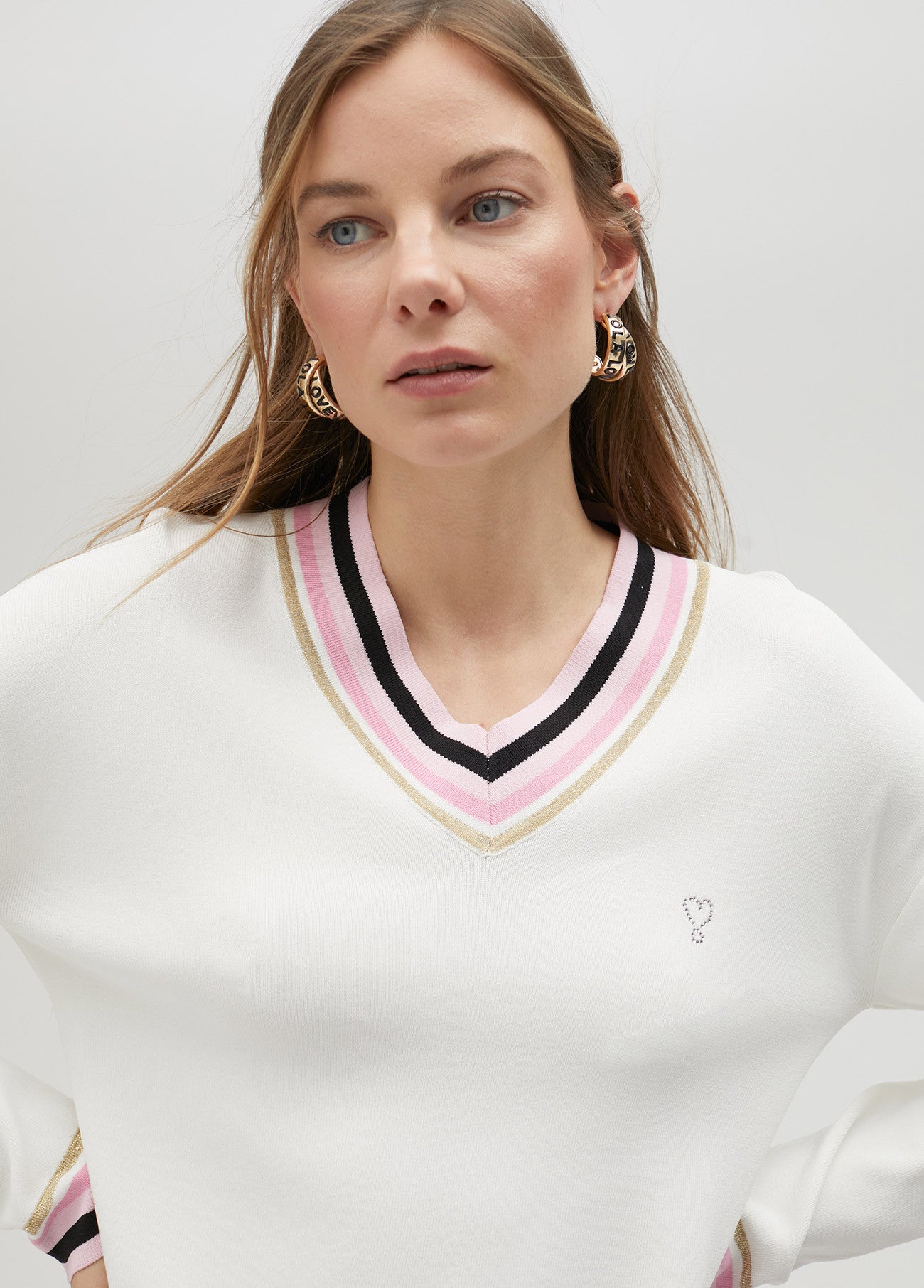 CAMISOLA COM PORMENOR COLORIDO - LOLA CASADEMUNT
