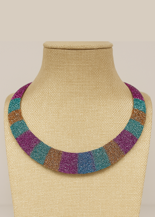 GARGANTILHA MULTICOLOR COM BRILHOS - ALIBY